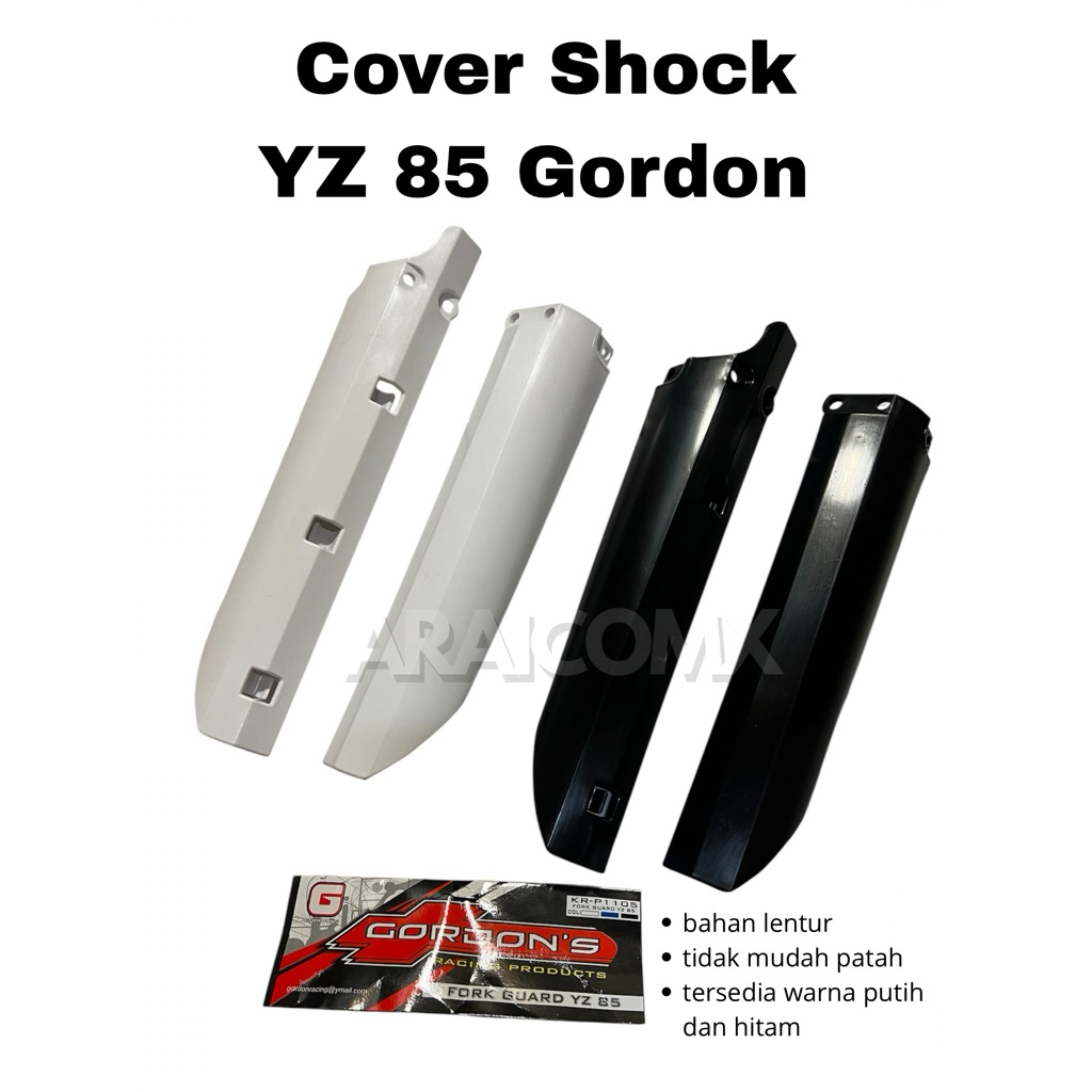 COVER SHOCK USD YZ 85 GORDON PELINDUNG FORK GUARD SHOCKBRACKER DEPAN