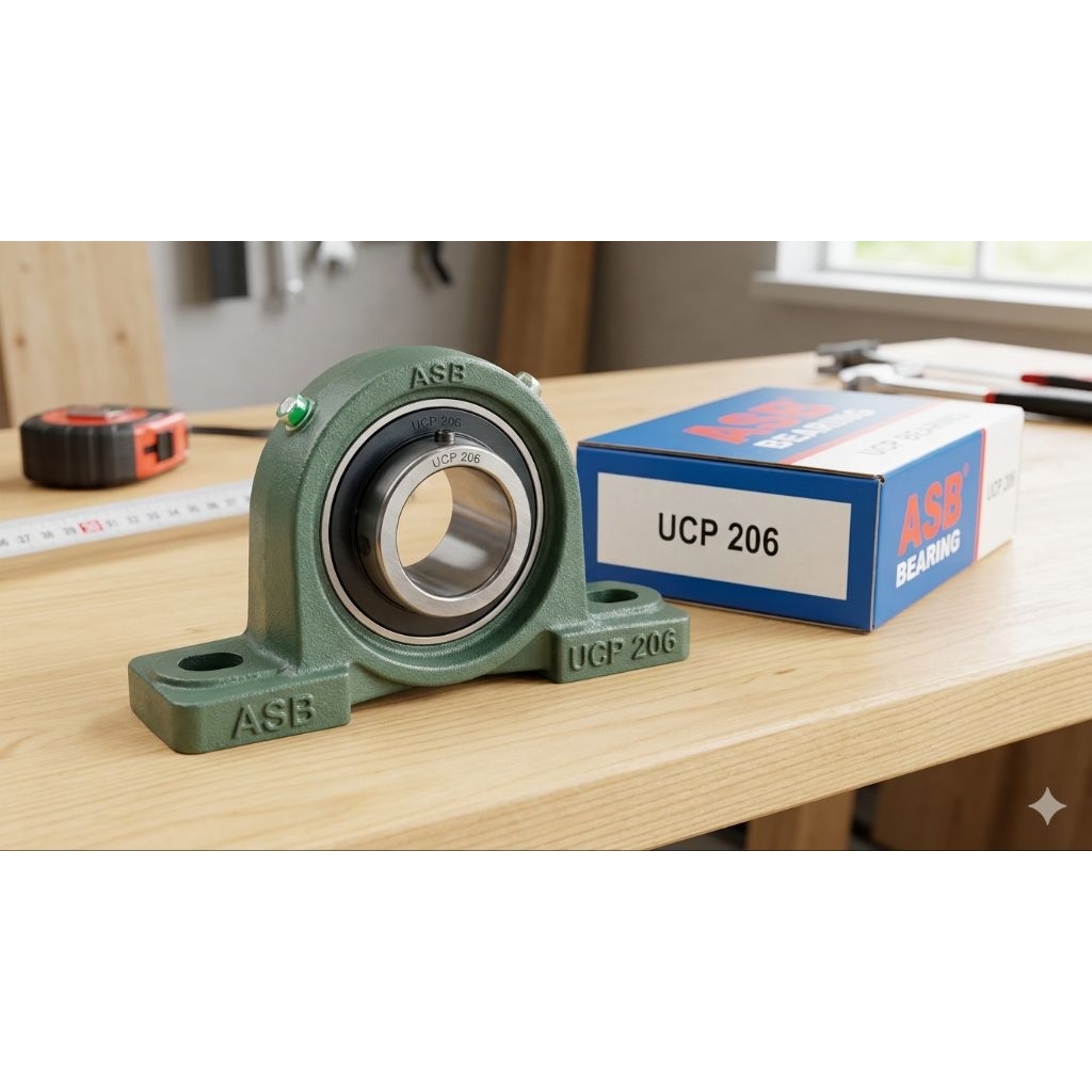 Bearing UCP 206 | Pillow Block UCP 206 | Bantalan duduk UCP 206 merk ABC Bearing original
