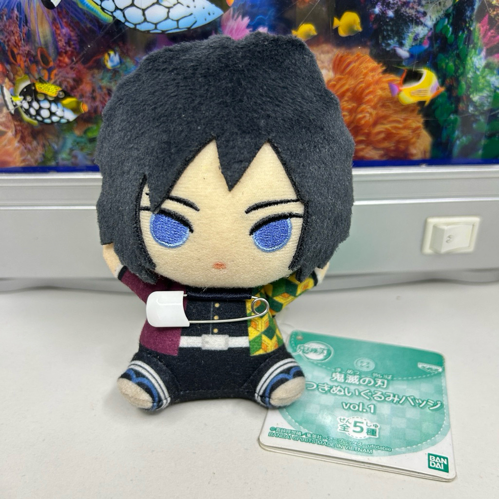 [read desc] pin plush giyuu - official merch plush kimetsu no yaiba anime demon slayer boneka