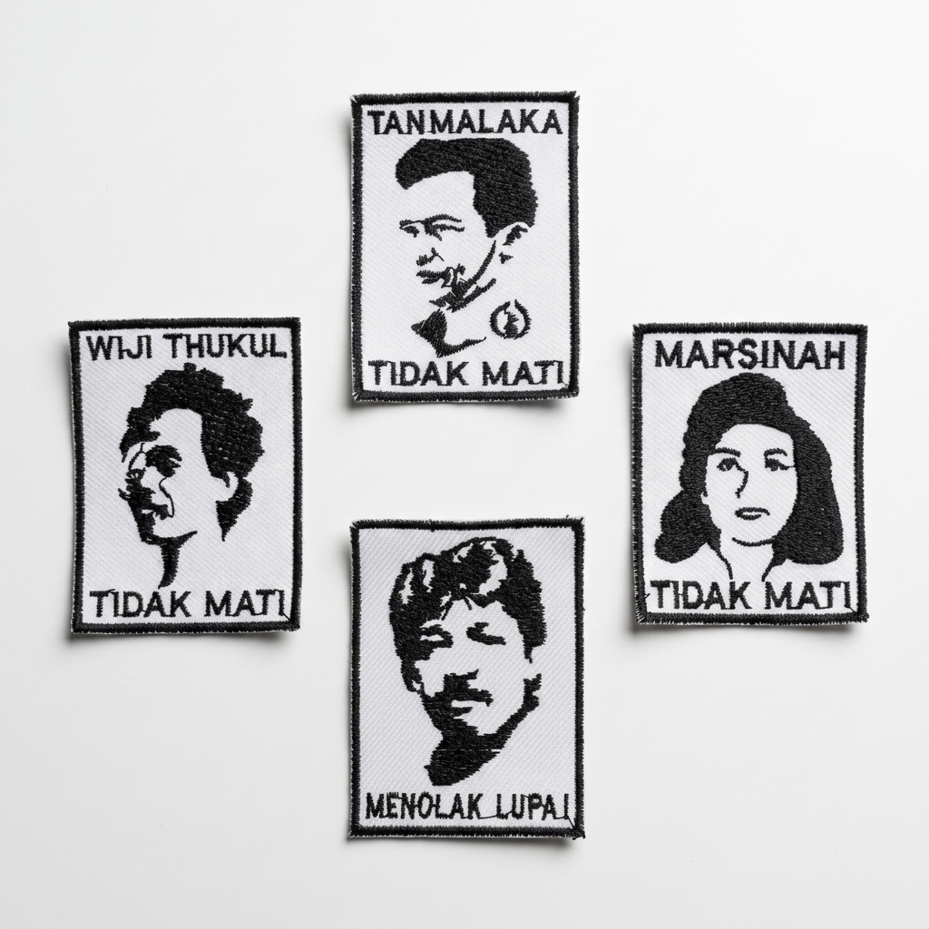Patch Bordir Jahit/ Emblem Masih Ingat Saya/Marsinah Tan Malaka Tidak Mati