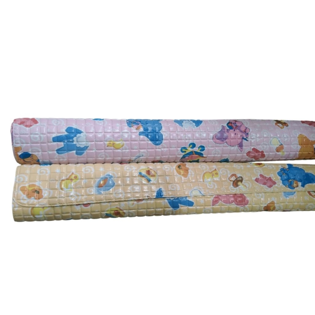 Perlak alas Bayi ompol Good Morning JUMBO 2 muka Polos Dan Printing gambar/ warna di kirim rendom