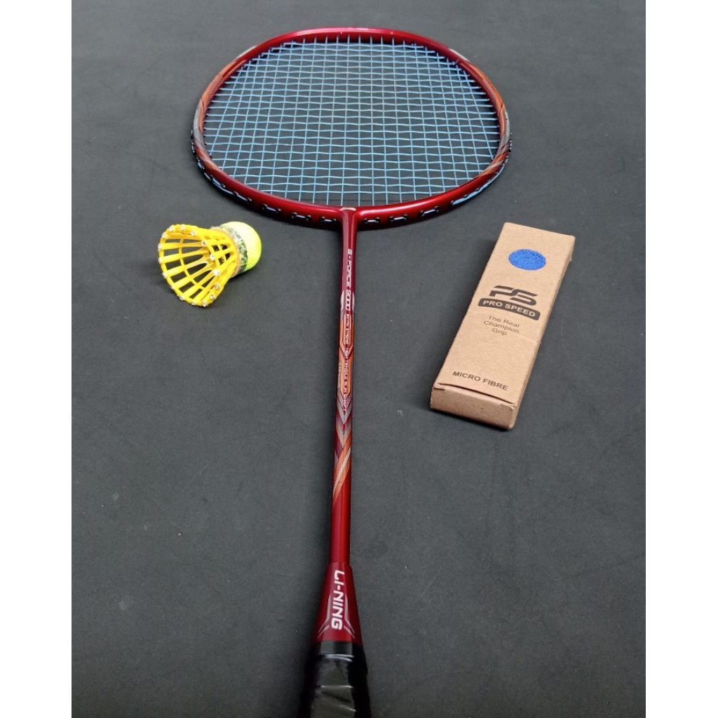 Raket badminton bekas second original lining g-force 9000 extra strong