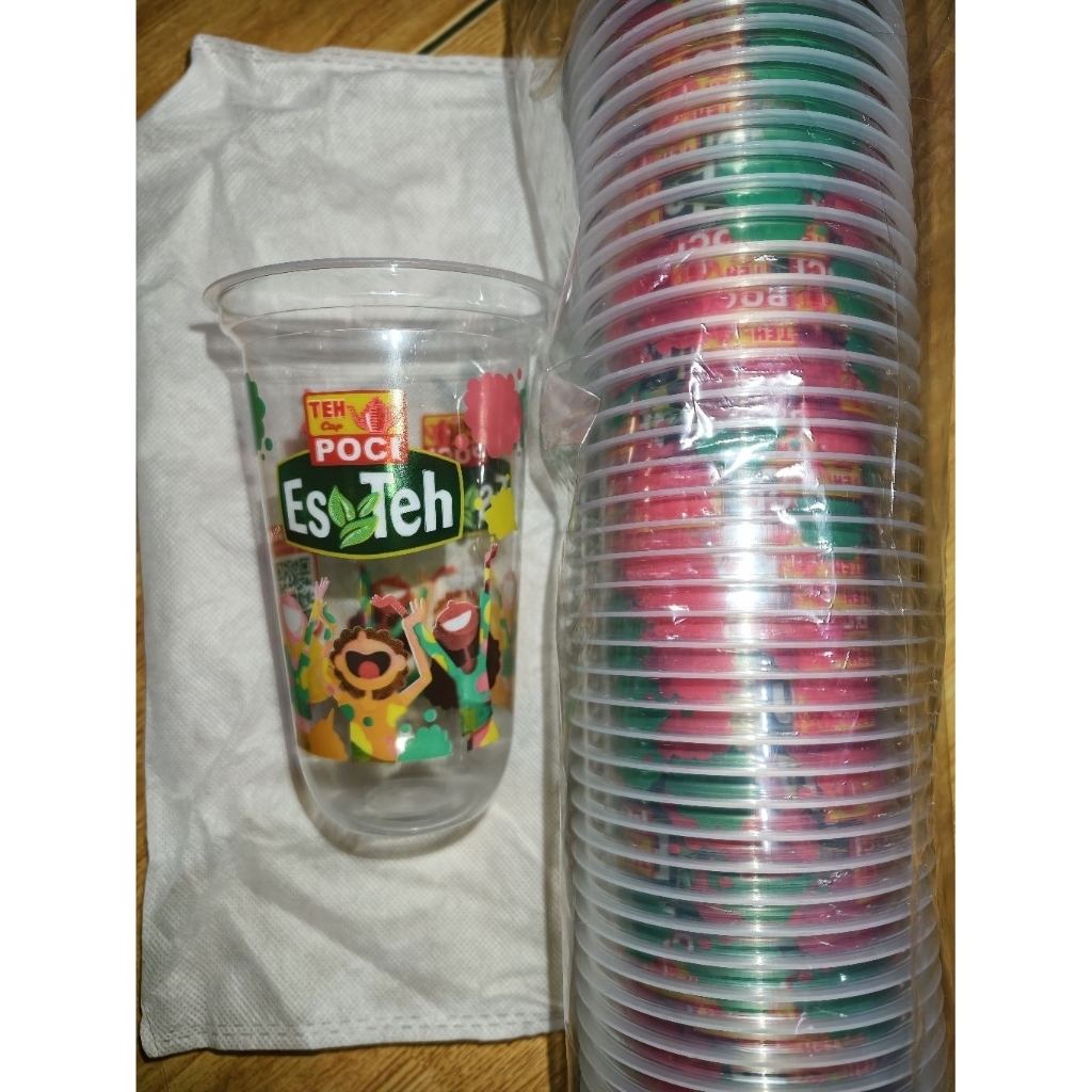 cup teh poci 16 oz oval original