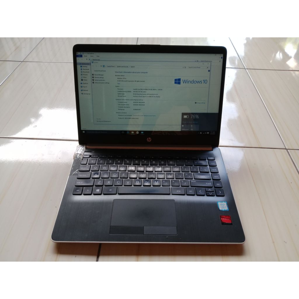 Laptop hp 14s-cf minusan