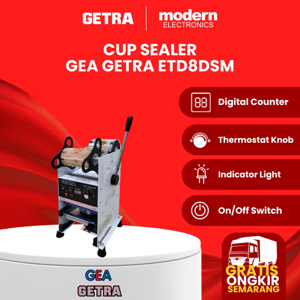 GETRA Cup Sealing Machine ET-D8SM / Cup Sealer / Cup Sealer