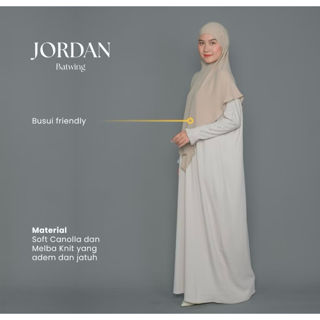 Preloved abaya umroh knit jordan batwing