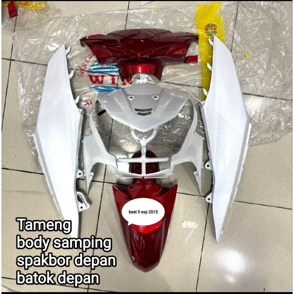 BODY HALUS BEAT FI ESP 2015 STATER HALUS MERAH PUTIH