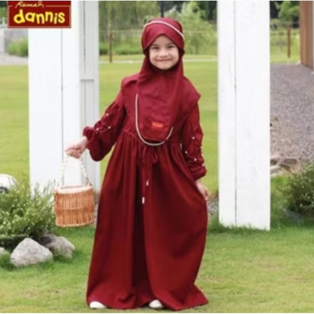 SIZE 8 PROMO MUSLIM ANAK PEREMPUAN D'LA PERLE BY RUMAH DANNIS / DANNIS ANAK PEREMPUAN / DANNIS ANAK 