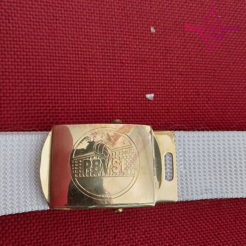Ikat Pinggang PBVSI Premium Logam Kuningan Sabuk Logo PBVSI Premium - Mulyo Bersama