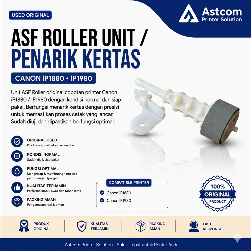 ASF Roller Canon iP1880 iP1980 Roller Penarik Kertas Ori Used