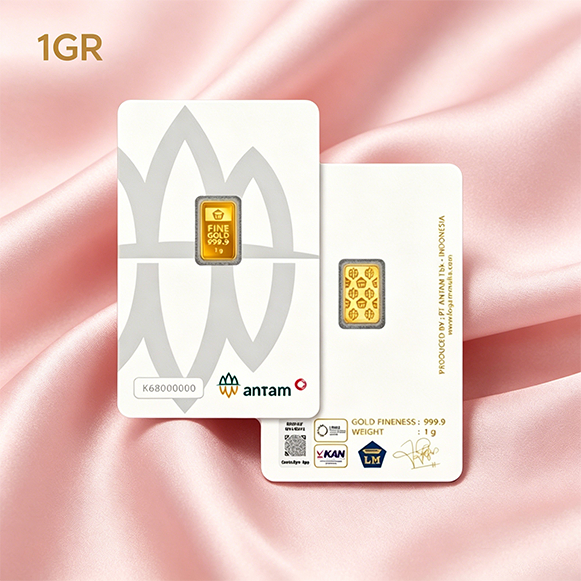 LM ANTAM 1 GRAM THN 2026 ORI, BRAND new style CERTIEYE Emas Barang mewah Hadiah ulang tahun