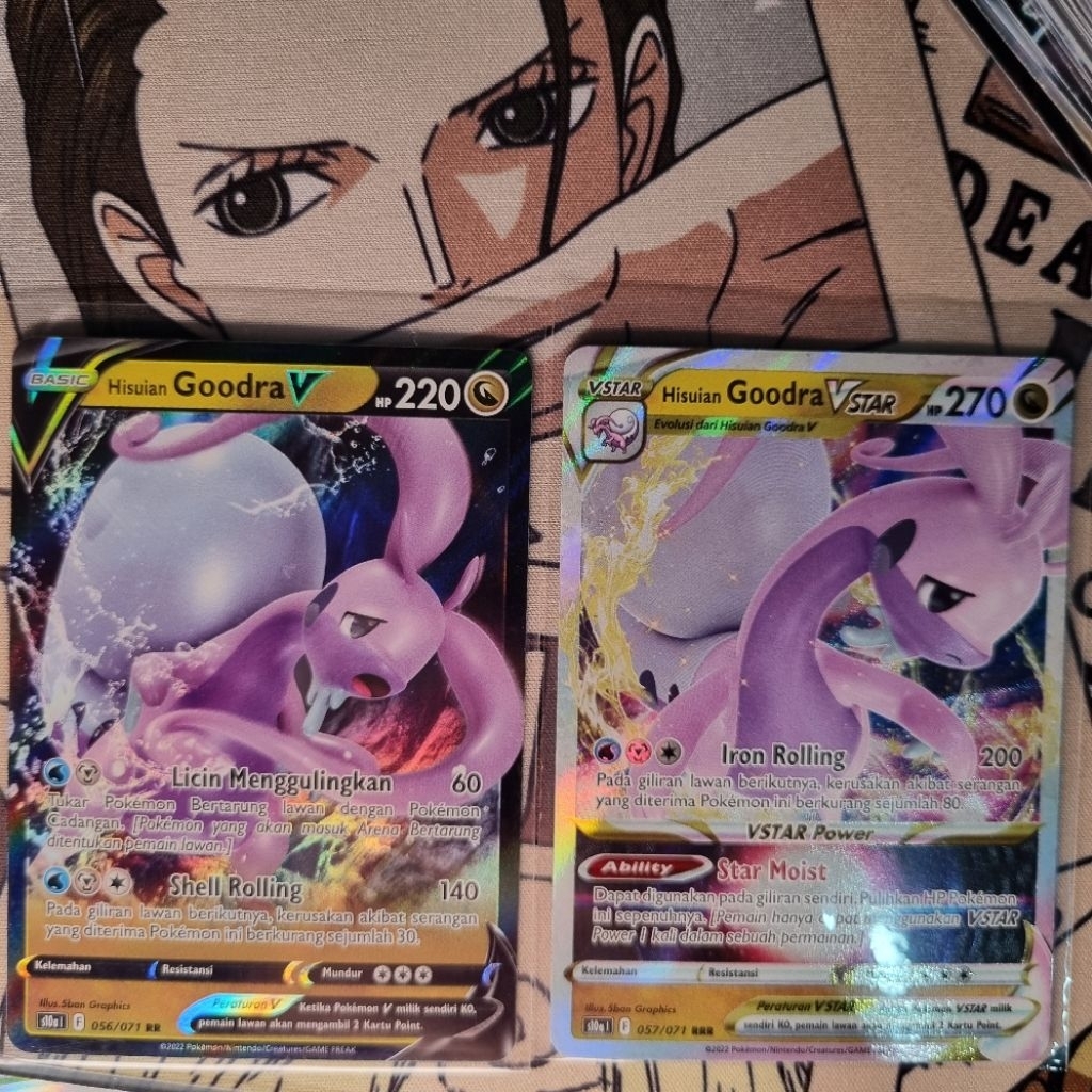 Hisuian Goodra V RR & Hisuian Goodra Vstar RRR Pokemon TCG Indo
