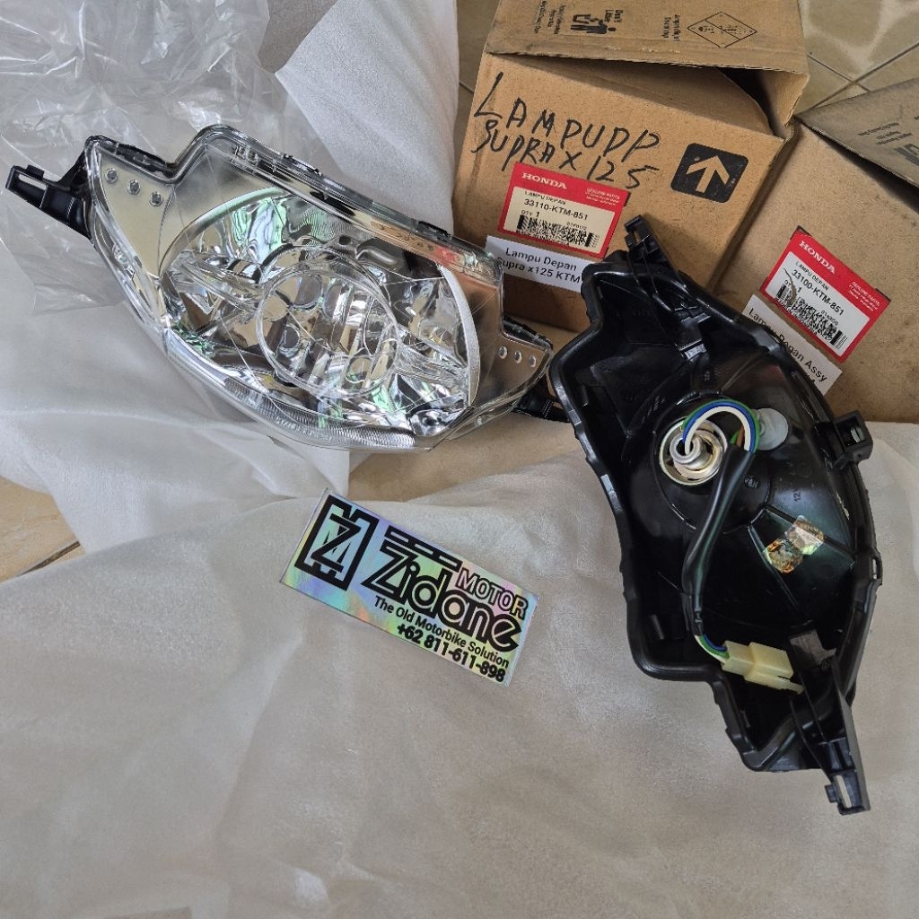 head light reflektor lampu depan supra X125 X 125 old lama original 33110-KTM-851