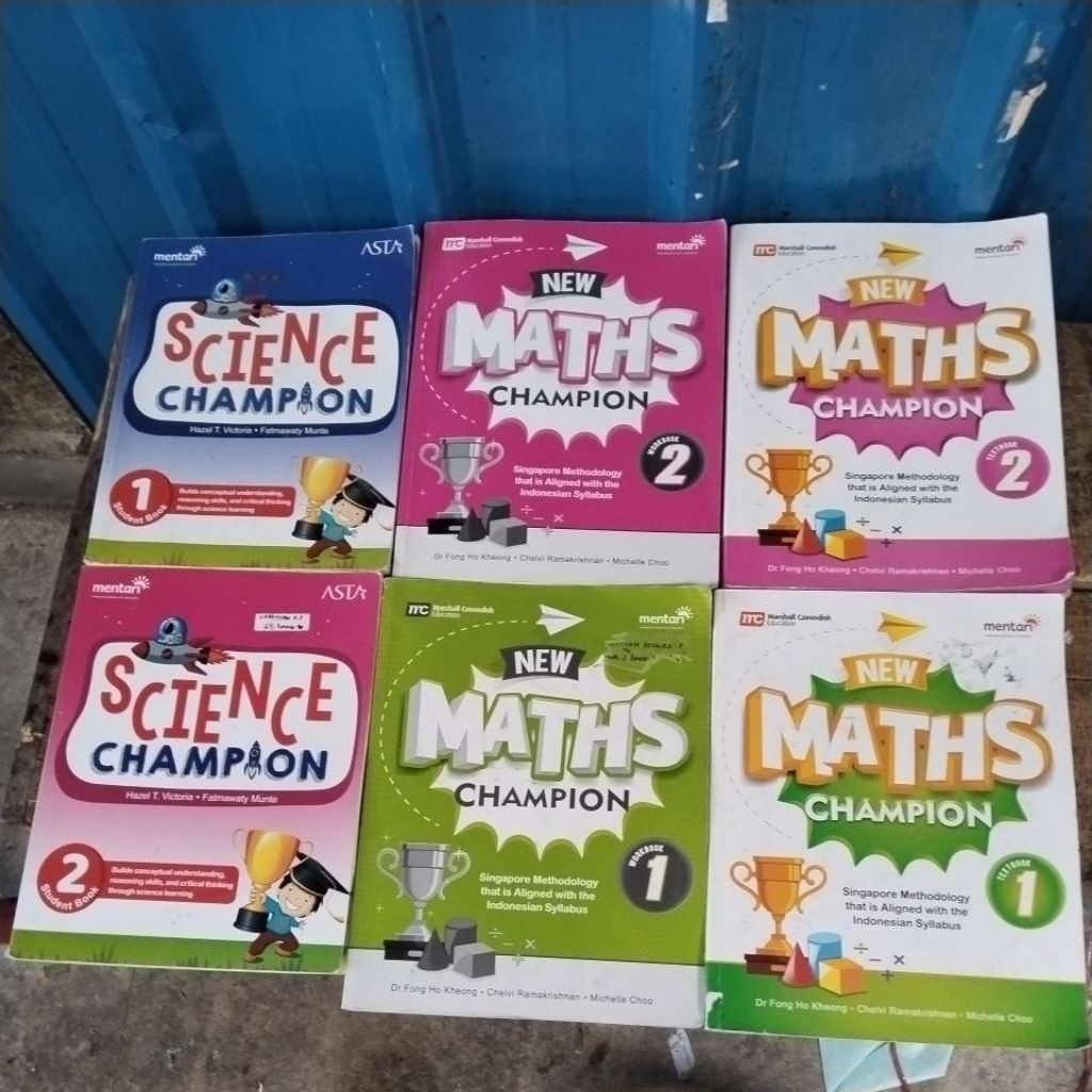 NEW MATHS CHAMPION/SCIENCE CHAMPION 1,2 TEXBOOK DAN WORKBOOK