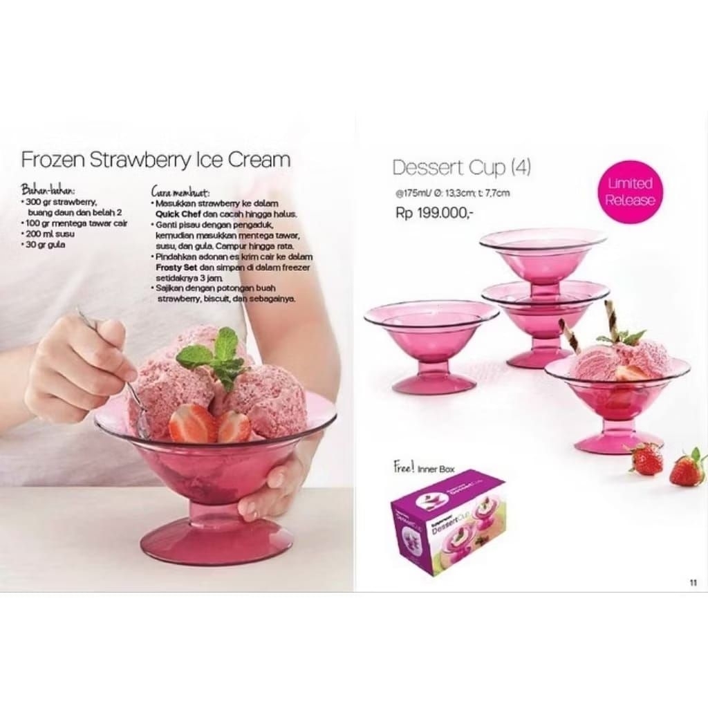 Dessert Cup Tupperware set // Wadah Dessert