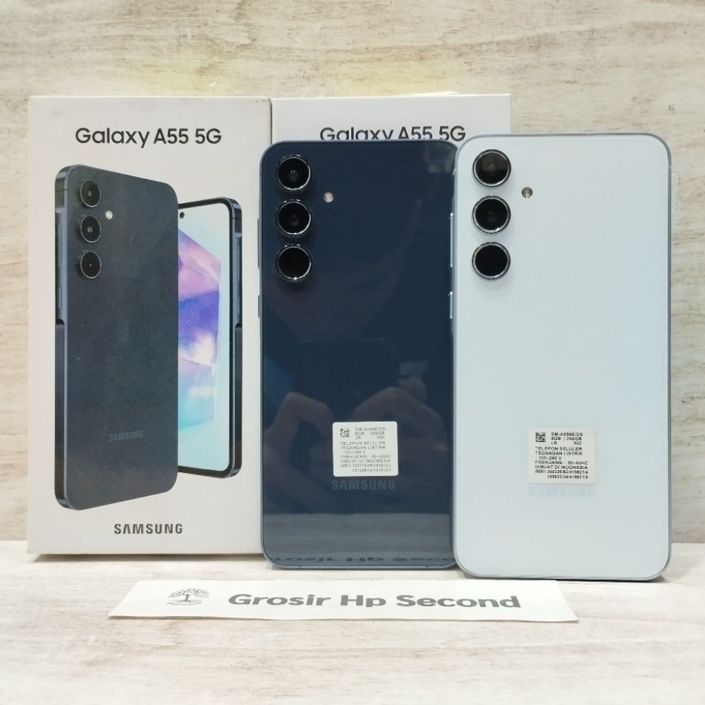 SAMSUNG A55 5G 12/256GB 8/256GB HP SECOND FULLSET