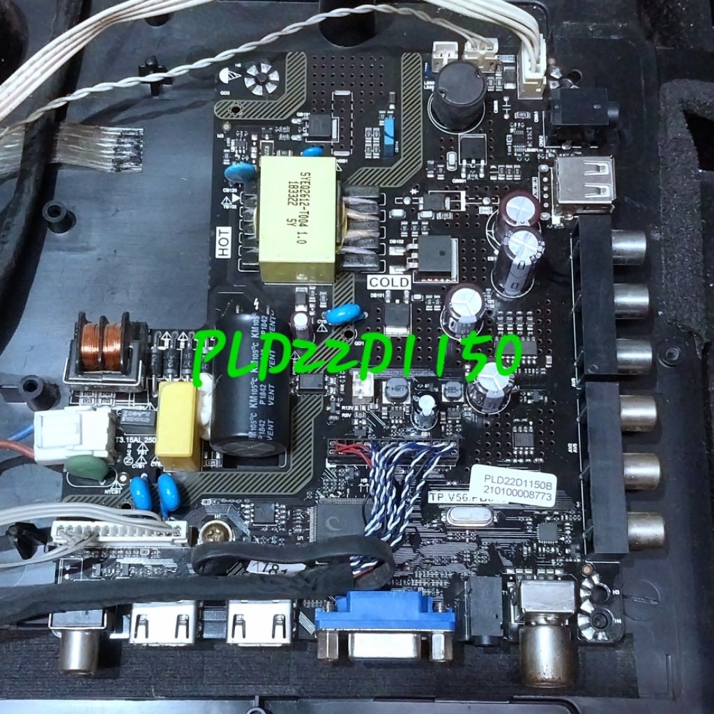MB TV LED POLYTRON PLD22D1150 PLD 22D1150 22D1150  ORIGINAL MAINBOARD MOTHERBOARD