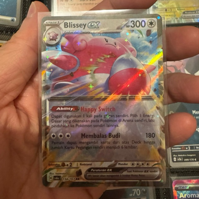 Blissey Ex sv6s 134/167 RR - Kartu Pokemon Indonesia