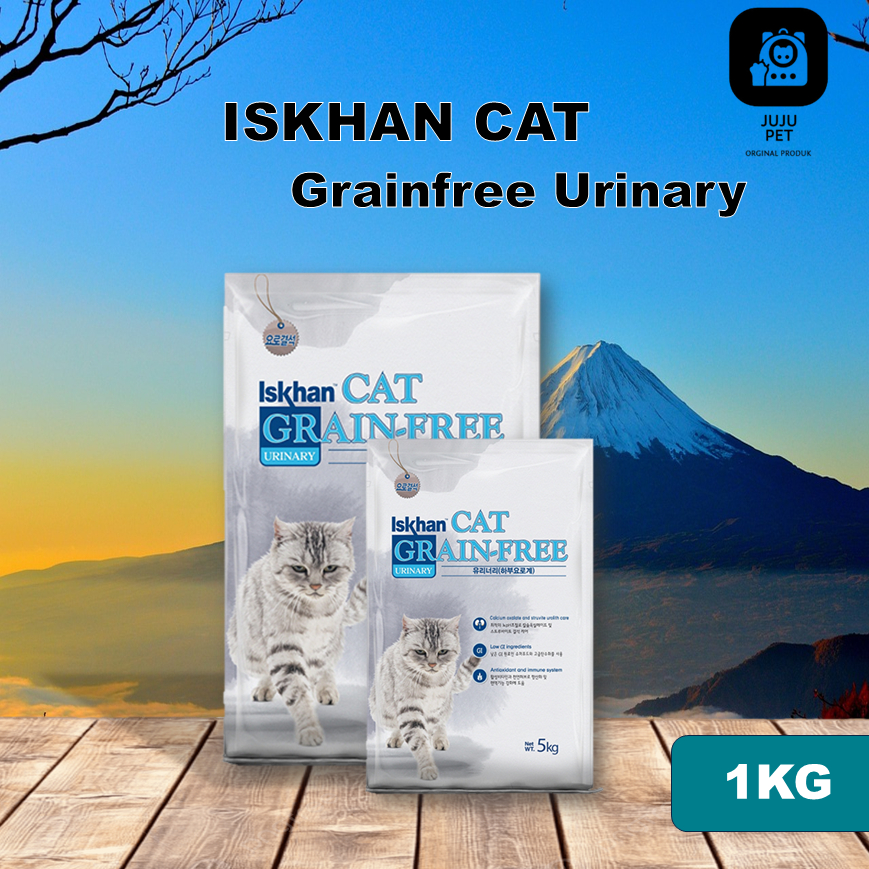 ORIGINAL CAT FOOD | Iskhan Cat Grain-Free Urinary Care 1kg Kemasan Repack