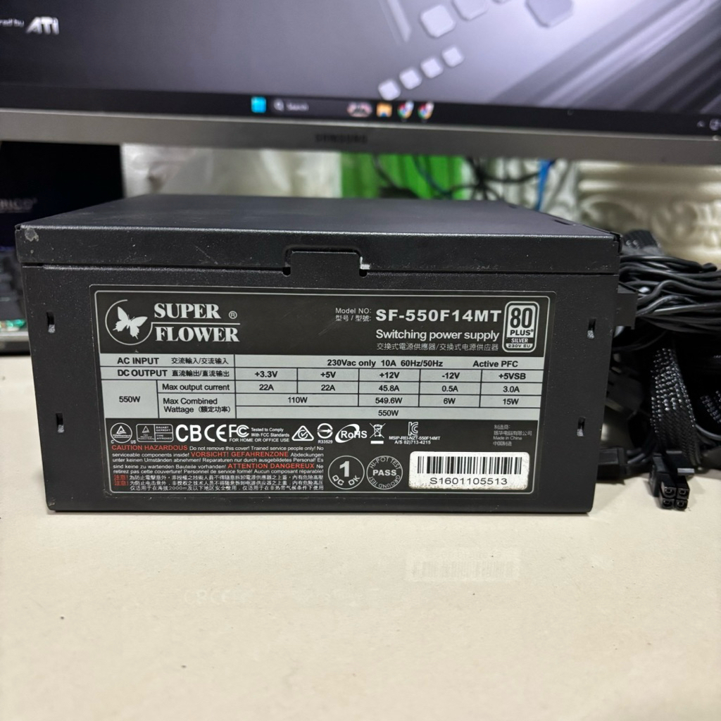 Super Flower Leadex 550W 80+ Silver Full Modular Power Supply