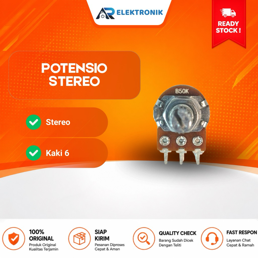 Potensio Stereo B50k Potensio B100K Potensio Stereo A-Plus