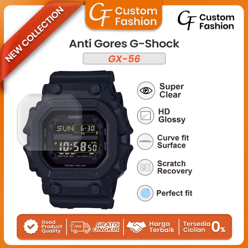 Anti Gores Hydrogel Casio G-Shock GX-56BB GX56 GX56BB GX 56 GX 56BB Screen Protector