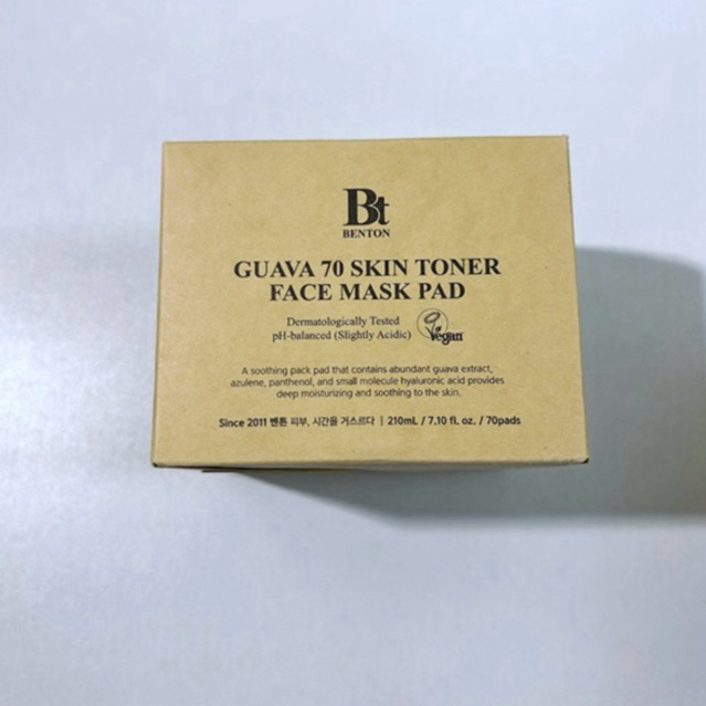 (NEW) Benton Guava 70 Skin Toner Face Mask Pad