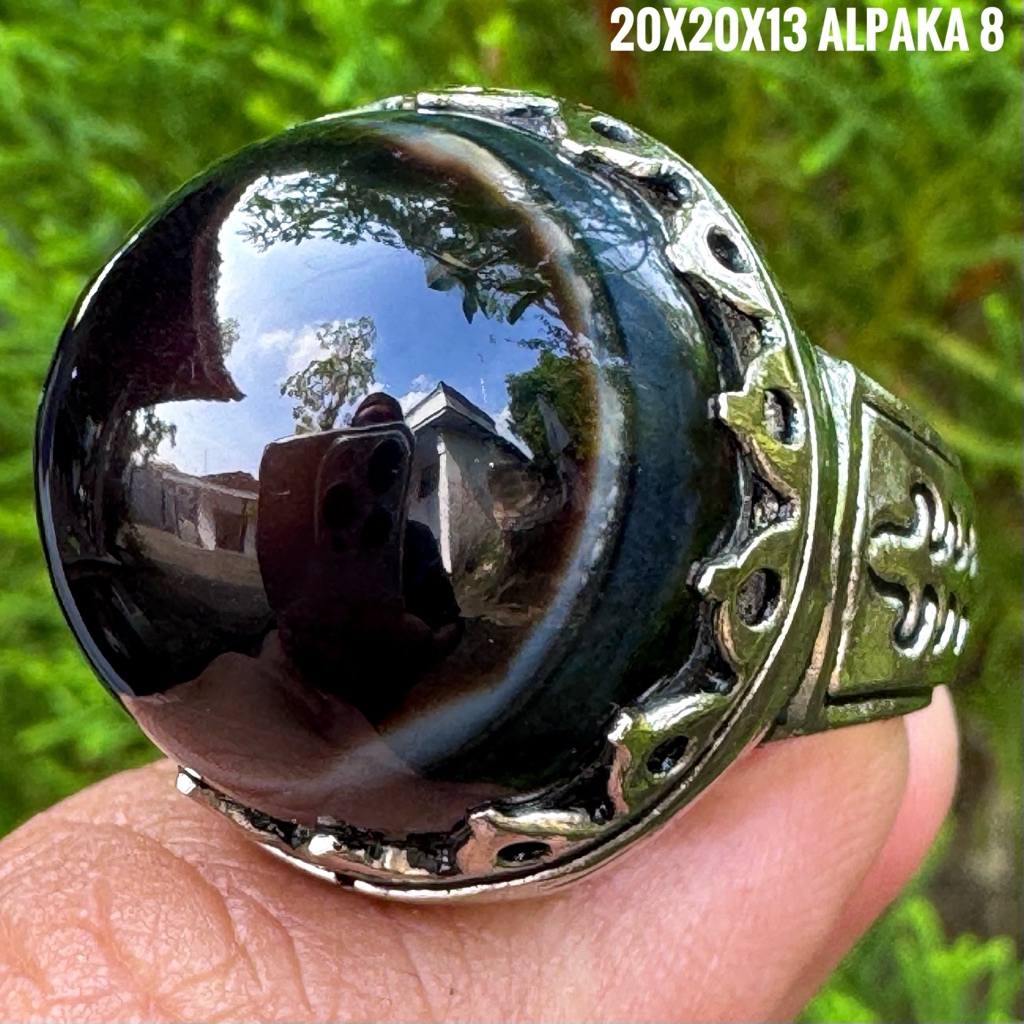 Cincin Batu Akik Natural Yaman Mata
