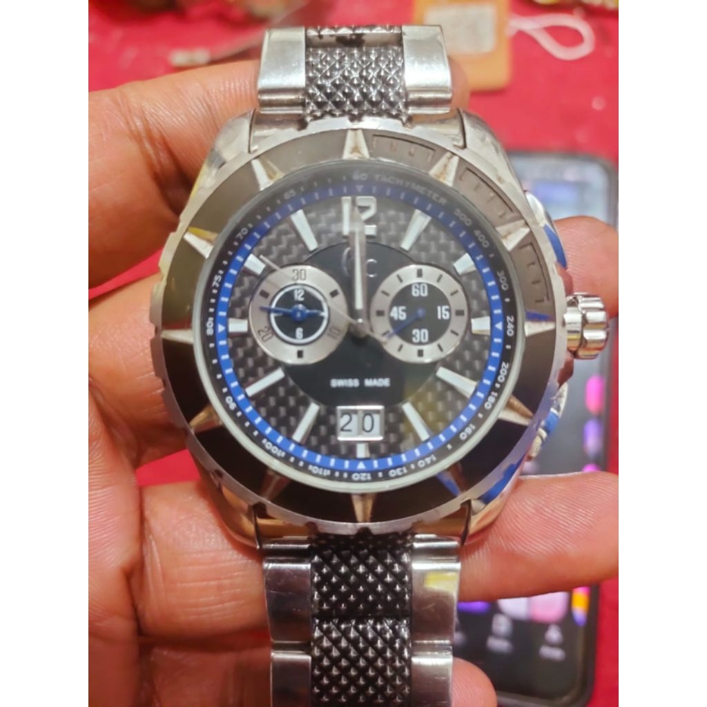 Jam tangan GC cronograf full original swiss big