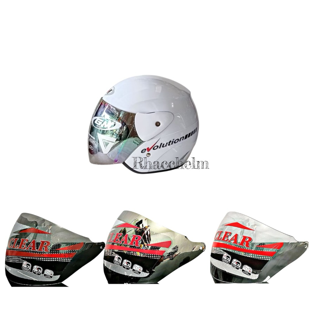 KACA HELM GM EVO GM EVOLUTION KACA HELM GMFFIGHTER|PAKET GANTENG GM EVO