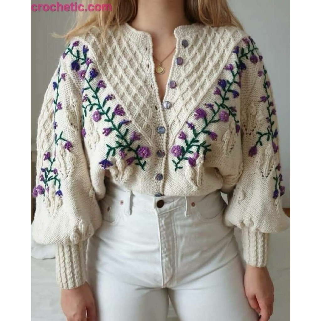 HANDMADE RAJUTAN CROCHET CARDIGAN