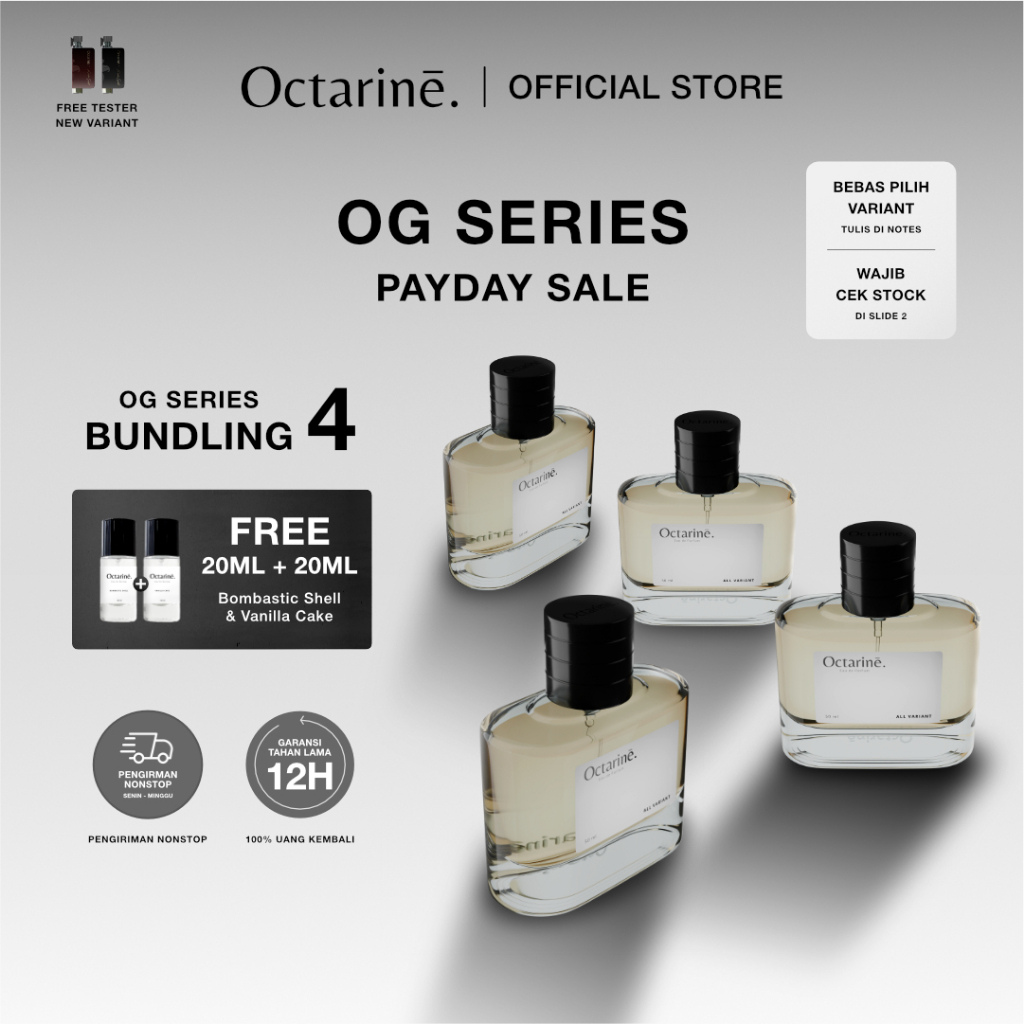 [ PROMO ] Promo Bundling 4 Botol Parfum 50ml Free 2 Botol 20ml by Octarine