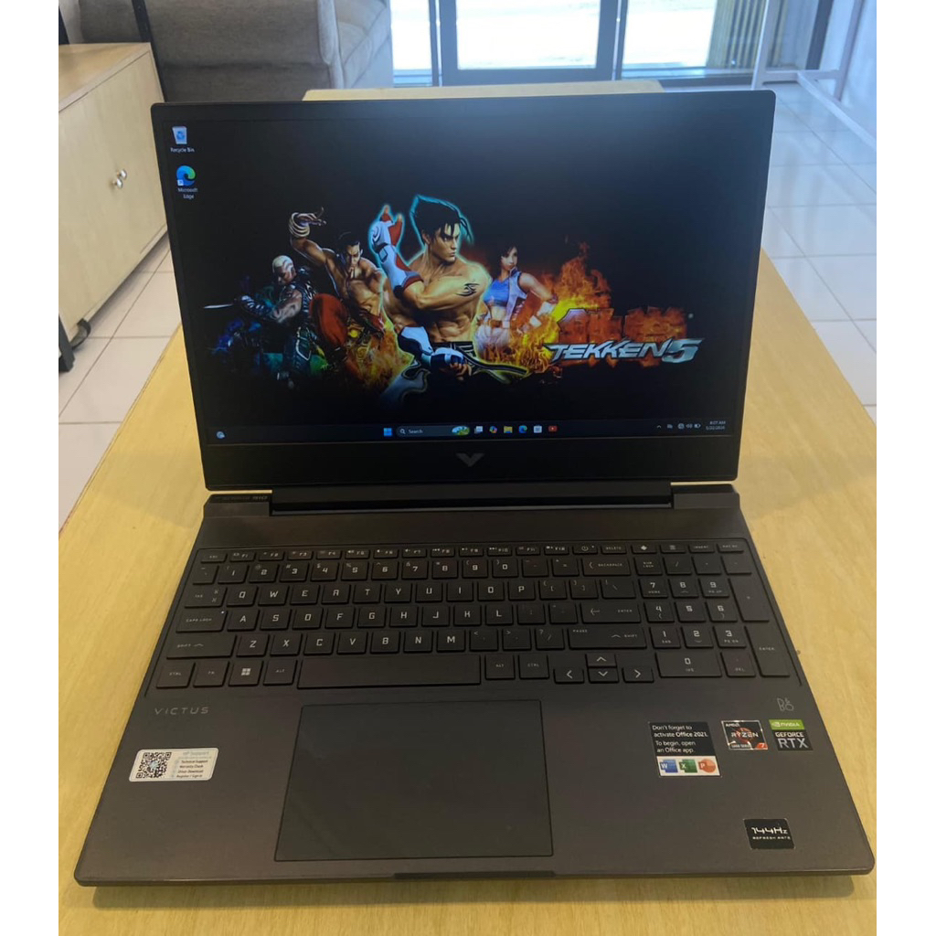 laptop gaming hp victus ryzen 7 5800