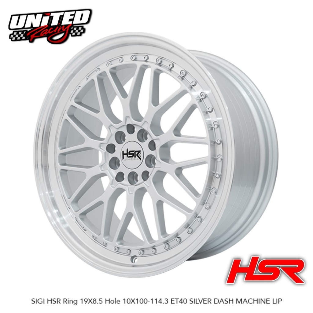 Velg Mobil Innova Alphard Hrv R19 5x100-5x114,3 Lebar 8,5 et40 Silver Dash