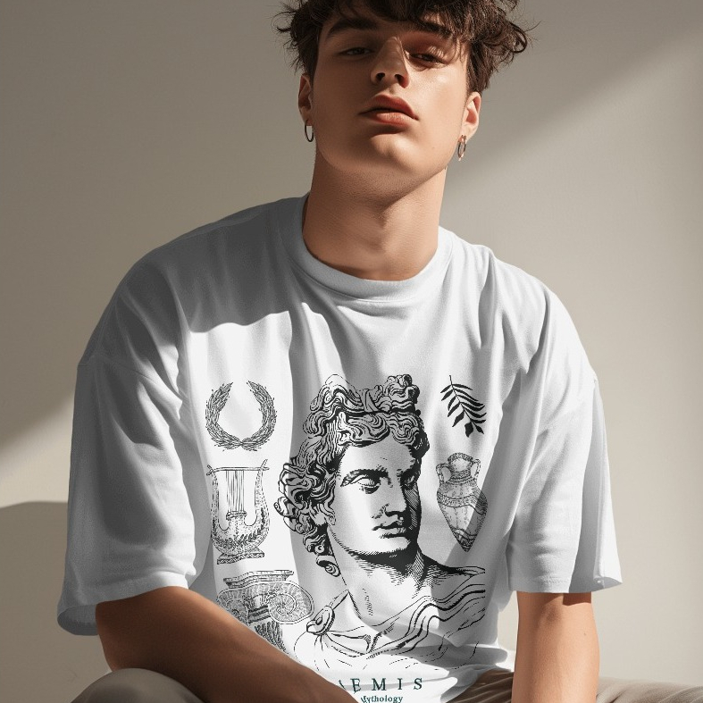 Kaos Oversize Unisex Nyaman, Desain Unisex, Sablon DTF