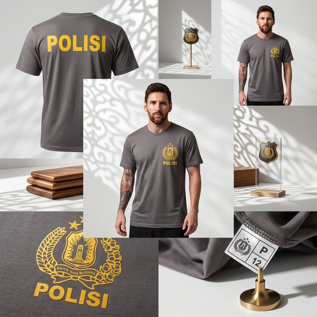 KAOS POLISI POLOS - KAOS OBLONG POLISI - KAOS POLISI MURAH