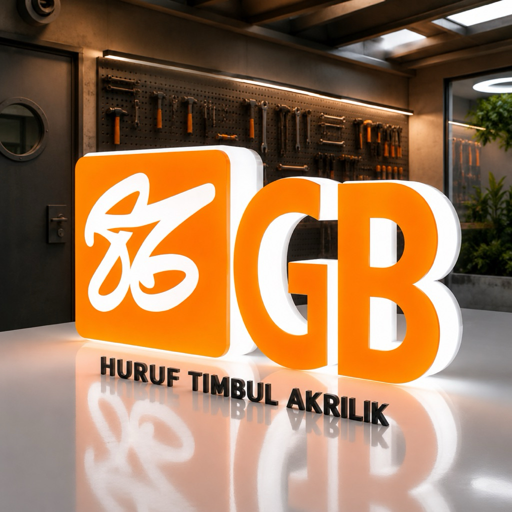 Huruf Timbul Akrilik LED INDOOR DAN OUTDOOR