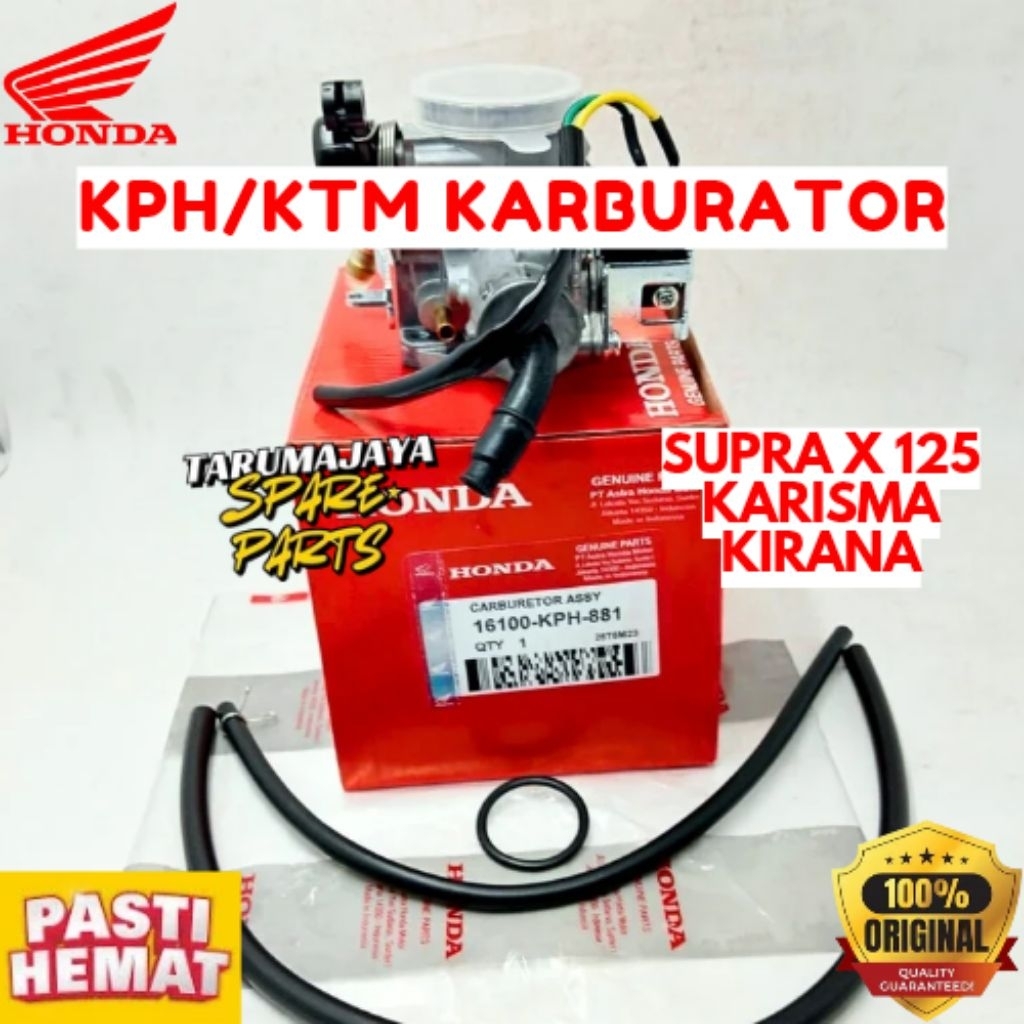 KARBURATOR ORIGINAL HONDA KODE KPH / KTM, KARBURATOR SUPRA X 125 KARBURATOR KARISMA, KARBURATOR KIRA