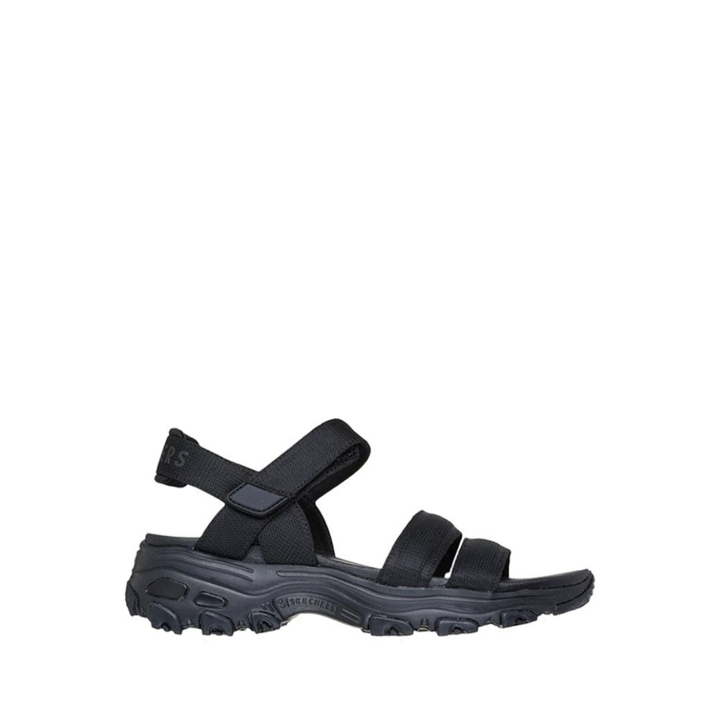 Sandal Skechers D'Lites Women's Sandal - Black Original SKE119854BBK