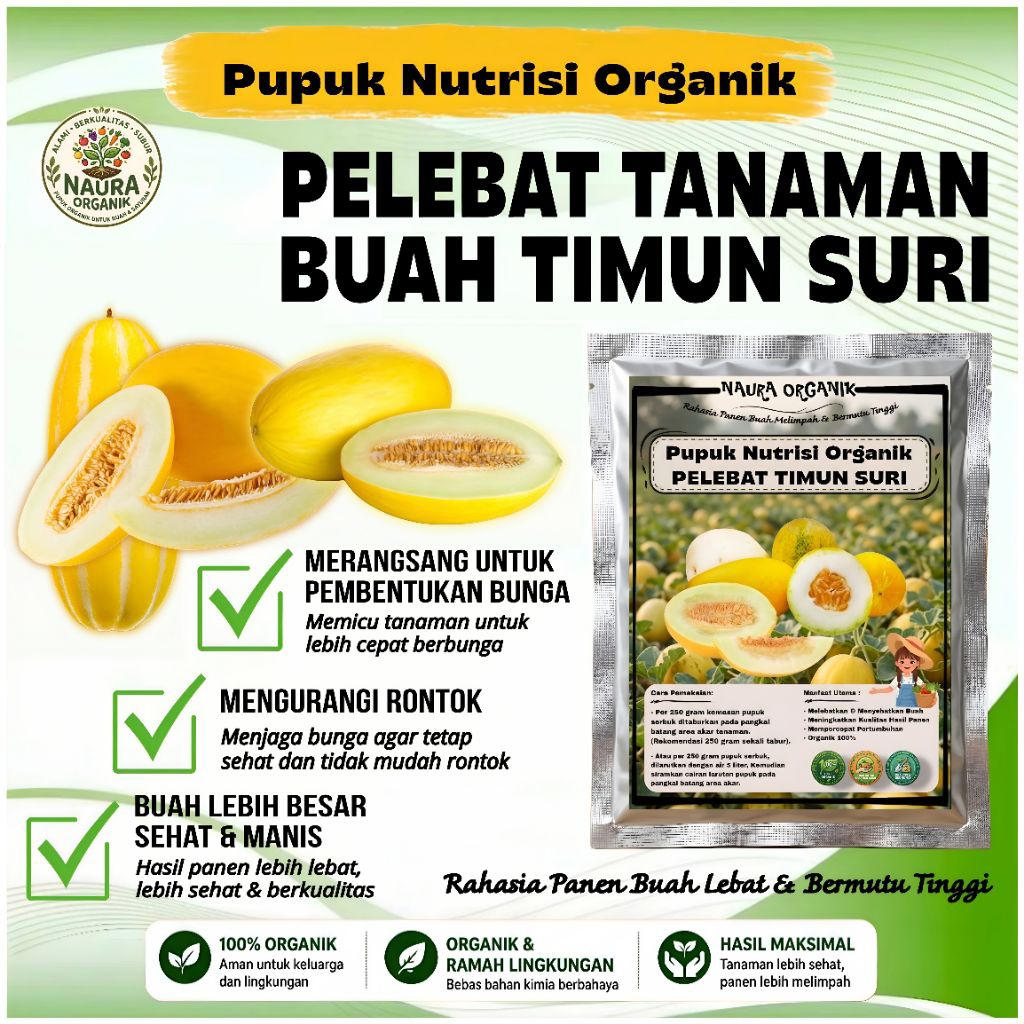 Pupuk Buah Timun Suri Booster Timun Suri Pelebat Timun Suri isi 250gram