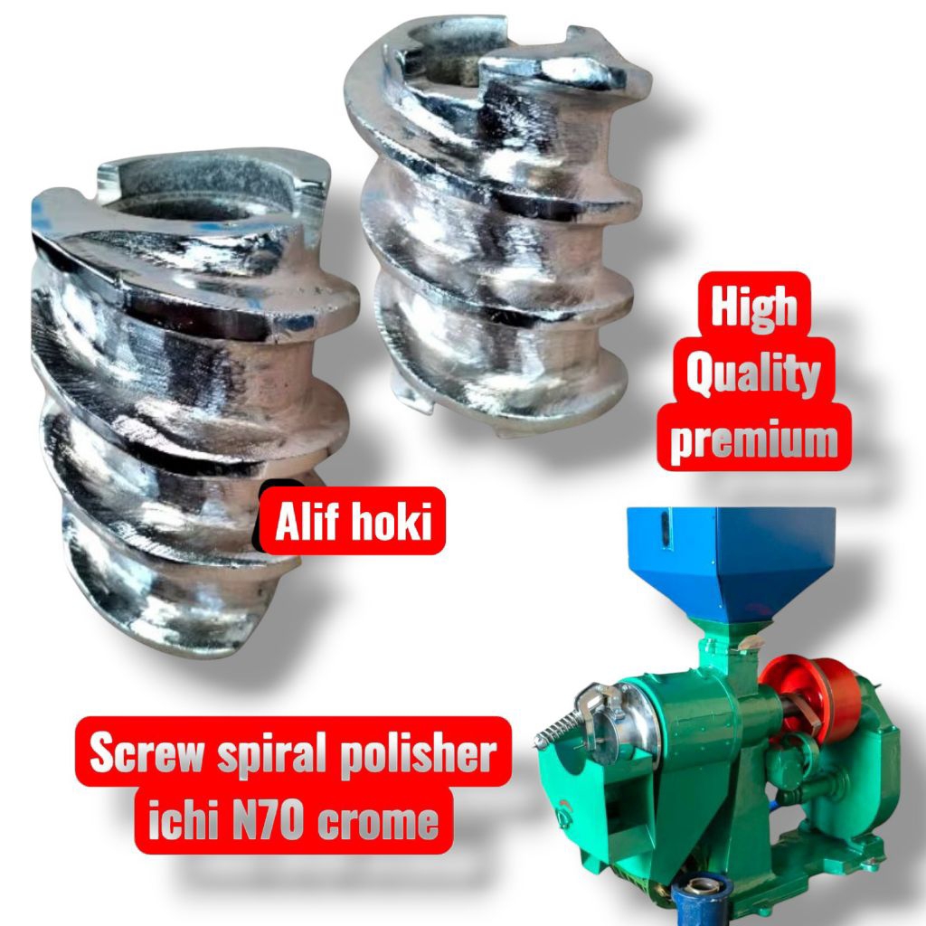 screw polisher selep padi n70 crome 3ulir dan 4ulir bahan premium presisi tebal pnp