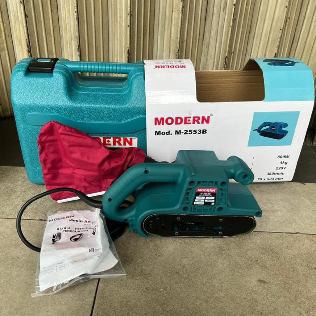 Mesin Amplas Tank Belt Sander MODERN M2553B / Mesin Amplas Tank Sabuk