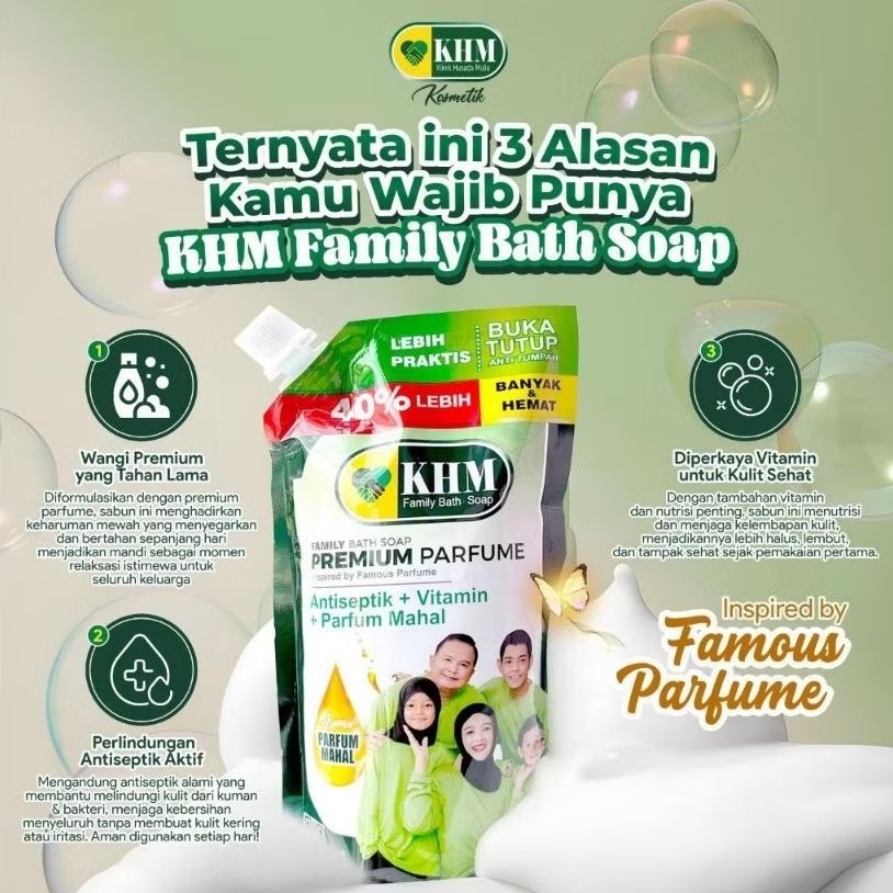 KHM BODY WASH ANTISEPTIK sabun mandi antiseptik sabun mandi kulit gatal gatal sabun mandi kulit sens