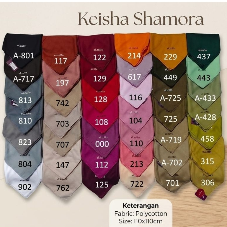 elzatta keisha shamora segiempat polos