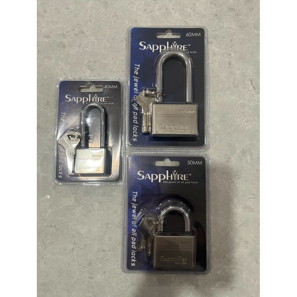 Gembok Sapphire 40mm| 50mm| 60mm