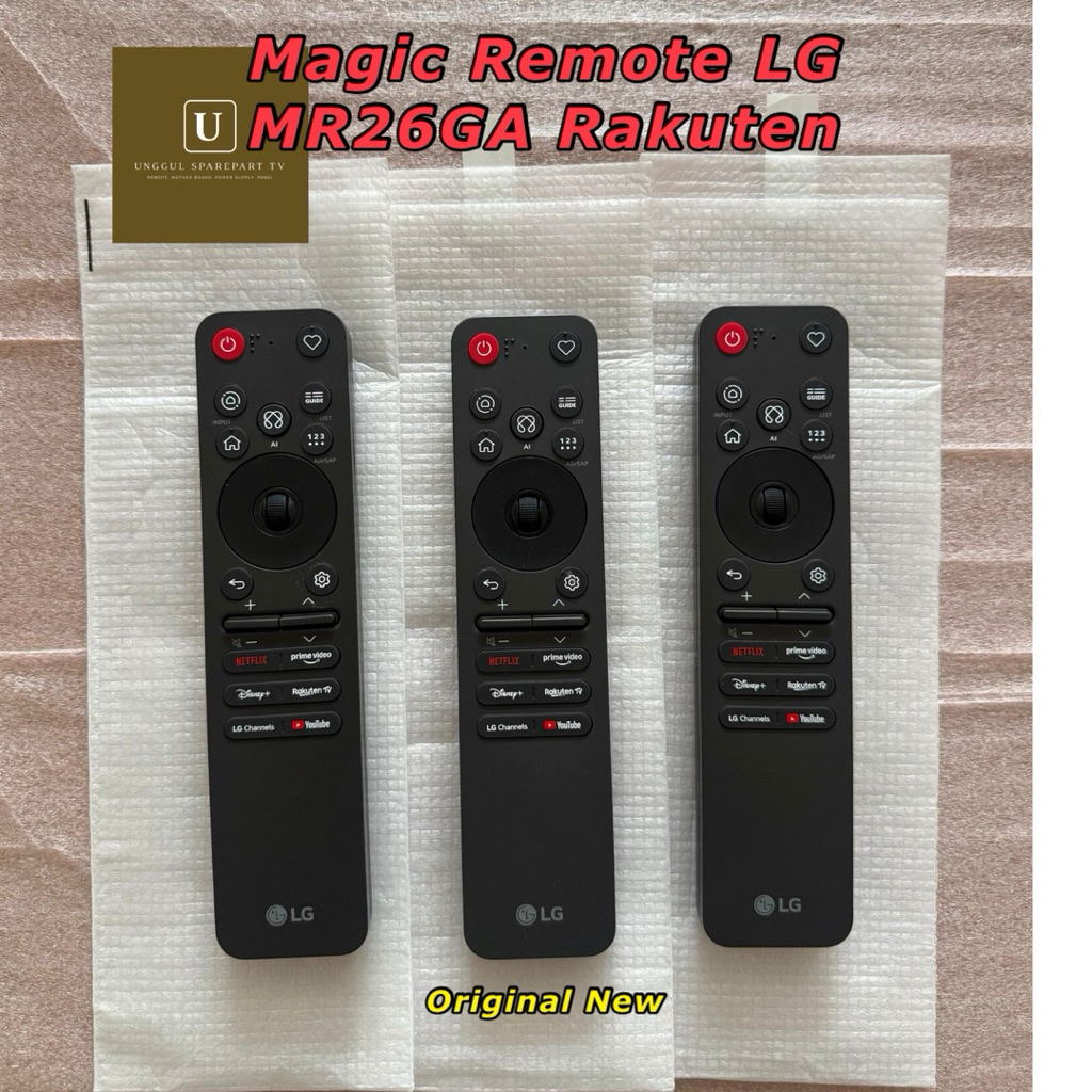 Remote Rakuten MAGIC REMOTE TV LG ORI ORIGINAL ASLI - NEW MAGIC REMOTE LG MR26GA MR26 ORI