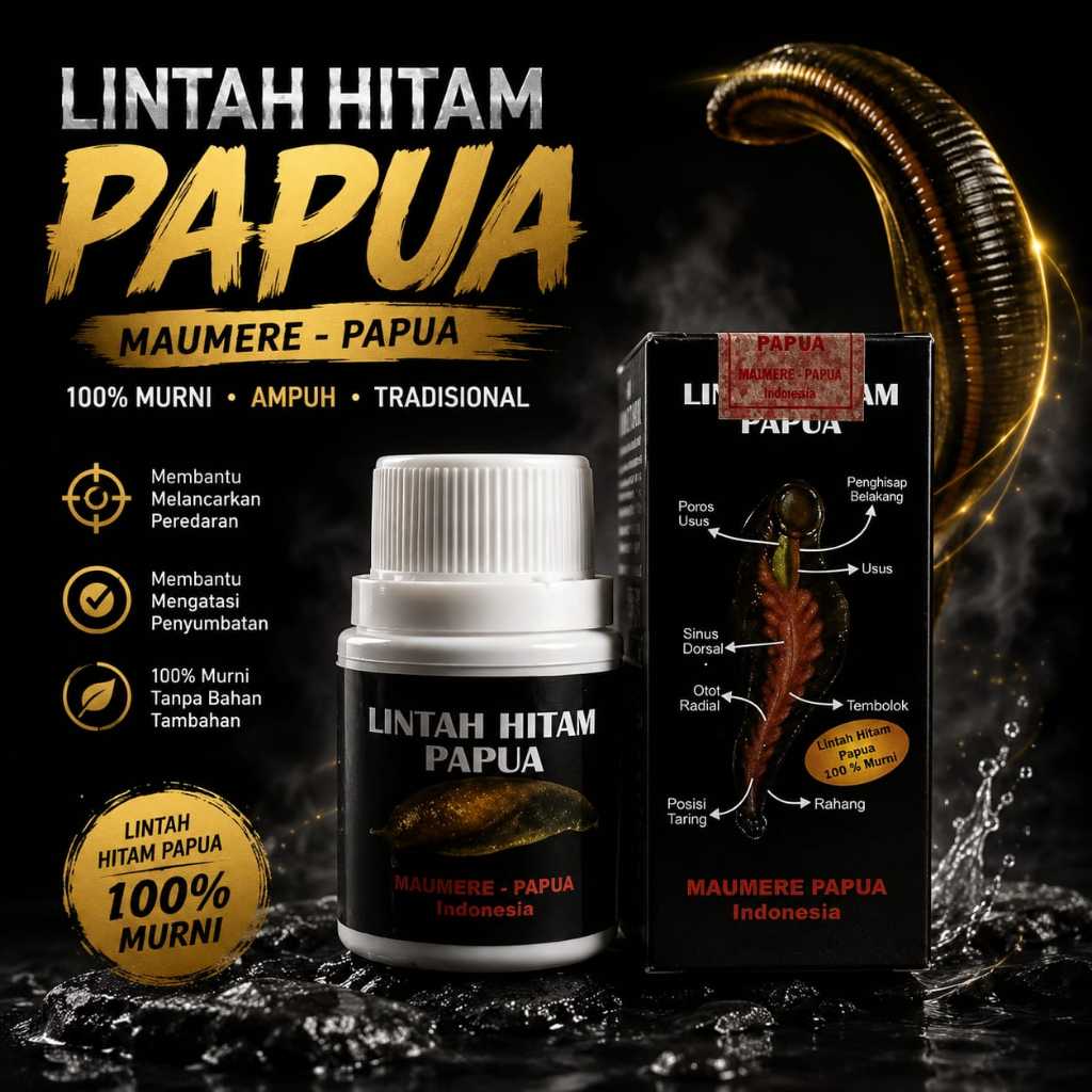 (PREMIUM) Minyak Lintah Hitam Papua asli Original