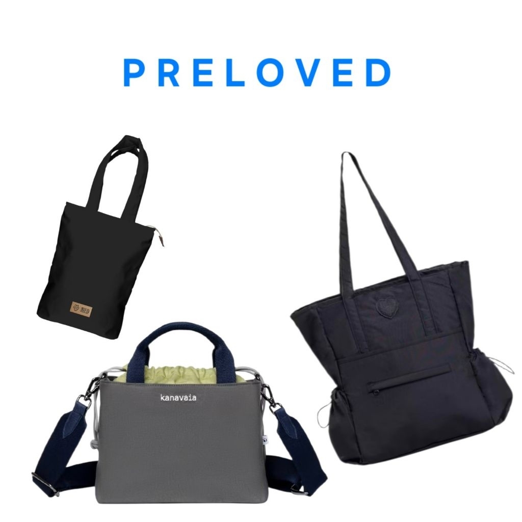 PRELOVED CO KECIL BUNDLING HEMAT SLING BAG SHOULDER BAG RANSEL BAG NYLON | KANAVAIA ADORABLE PROJECT