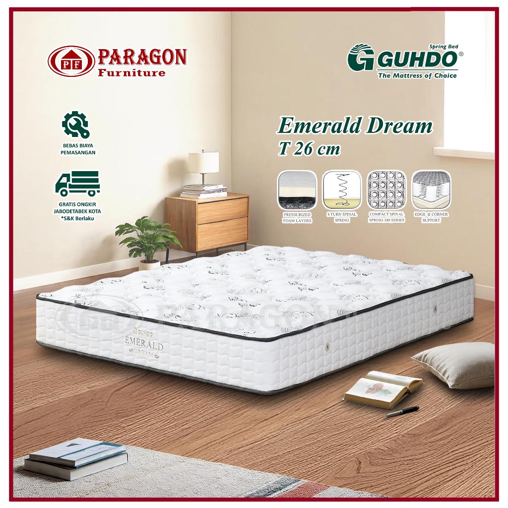 Guhdo Spring bed Kasur Emerald Spinal Spring T26 090 100 120 140 160 180 200 x 200 - Hanya Kasur