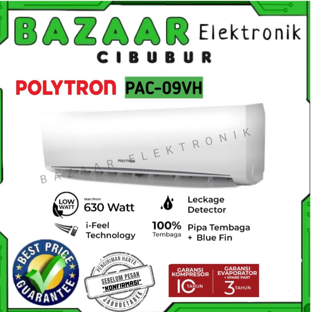 AC POLYTRON SPLIT STANDAR DELUXE 1 PK PAC-09VH / PAC09VH / PAC 09VH
